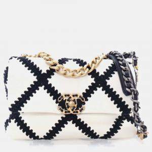 Chanel Medium Multicolor Calfskin Crochet 19 Flap Bag