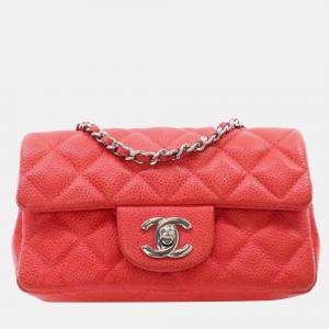 Chanel Mini Pink Caviar Classic Single Flap Bag
