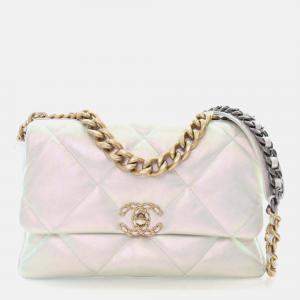 Chanel Large Iridescent Calfskin 19 Flap Bag
