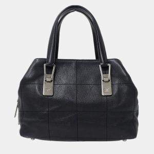 Chanel Chocolate Bar Caviar Skin Black Handbag 