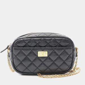 Chanel 2.55 Chevron V-Stitch Camera Shoulder Crossbody Bag  Calfskin Ghw B
