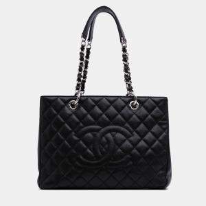 Chanel Black Caviar Grand Shopping Tote