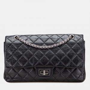 Chanel Black Reissue 2.55 Aged Calfskin Double Flap 227