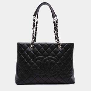Chanel Black Caviar Grand Shopping Tote