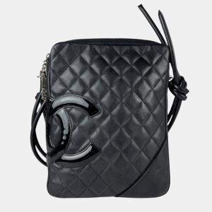 Chanel Shoulder Bag Cambon Line Lambskin Black
