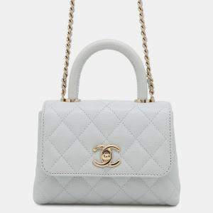 Chanel Matelassechainclutch Light Blue Caviar Leather Size Mini Mini
