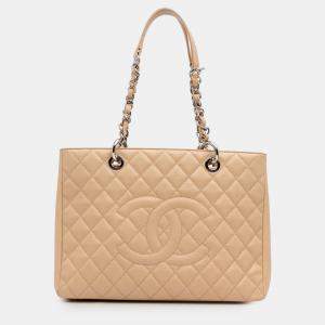 Chanel Brown Caviar Grand Shopping Tote