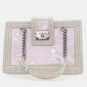 Chanel Iridescent Glazed Calfskin Jetsetter Boy Tote