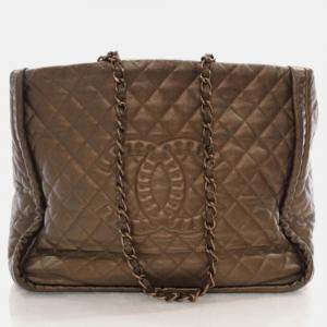 Chanel Metallic Bronze Calfskin Istanbul Tote