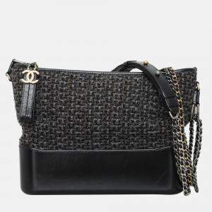 Chanel Tweed Calfskin Medium Gabrielle Hobo Bag