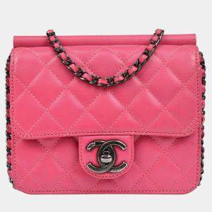 Chanel Pink Lambskin Shoulder Bag
