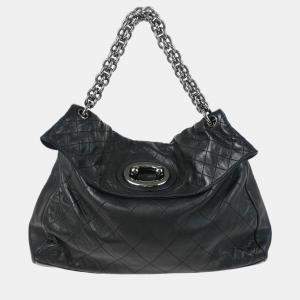 Chanel Black Lambskin Chain Shoulder Bag