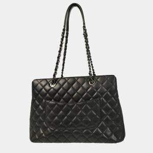 Chanel Black Calfskin Shoulder Bag