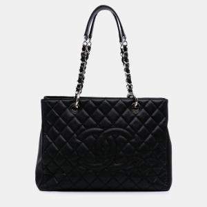 Chanel Black Caviar Grand Shopping Tote