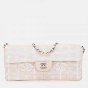 Chanel Pink New Travel Line Nylon East West Flap