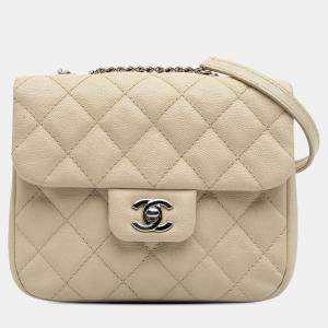 Chanel Brown Small Quilted Caviar Urban Companion Flap