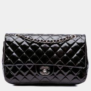 Chanel Classic Double Flap Medium Patent Leather Shoulder Bag