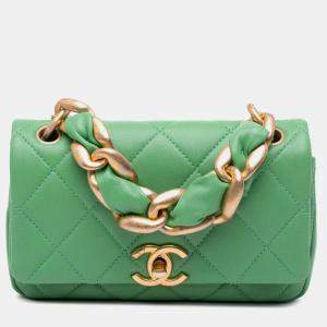Chanel Chain Is More Flap Small Quilted Lambskin Shoulder Bag
