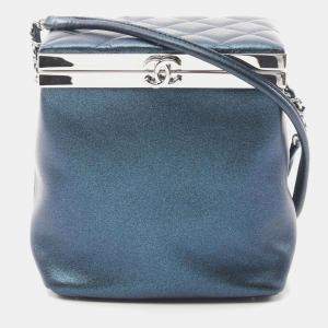 Chanel Coco Mark Shoulder Bag Leather Green