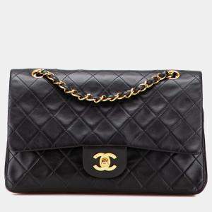 Chanel Black Medium Classic Lambskin Double Flap