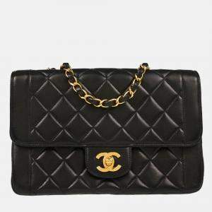 Chanel Black Lambskin Shoulder Bag