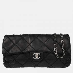 Pre Owned Chanel Ultra Stitch Black Calfskin Shoulder Bag