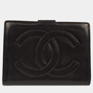 Chanel Black Lambskin Bifold Wallet