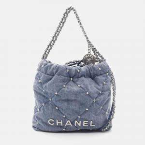 Chanel 22 Mini Denim Shoulder Bag