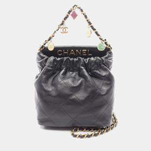 Pre Owned Chanel Shoulder Bag  Black