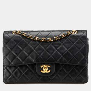 Pre Owned Medium Classic Lambskin Double Flap