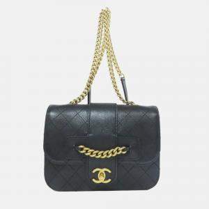 Pre Owned Chanel Coco Mark Calfskin Shoulder Bag
