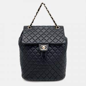 Pre Owned Chanel Black Leather backpack