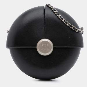 Pre Owned Chanel Black Lambskin Evening In The Air Crossbody