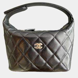 مملوكة مسبقًا Chanel 25C Black Quilted Leather Hobo Bag
