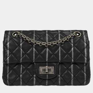 Pre Owned Chanel Black Calfskin Mademoiselle Lock Shoulder Bag