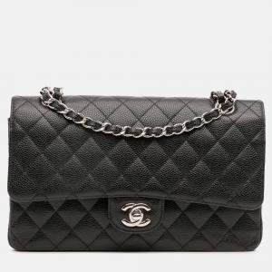 Chanel Black Medium Classic Caviar Double Flap