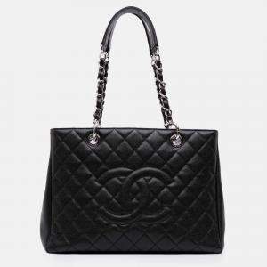 Chanel Black Caviar Grand Shopping Tote