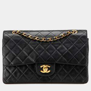 Chanel Black Medium Classic Lambskin Double Flap