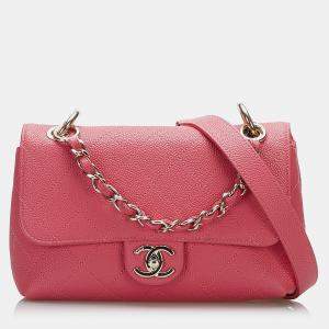 Pre Owned Chanel Pink Caviar City Walk bag