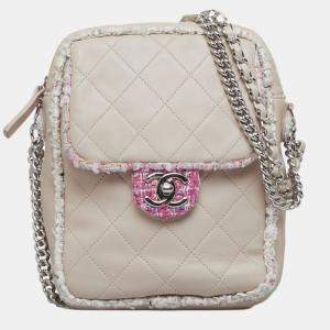 Chanel Pink Elegant Tweed Crossbody