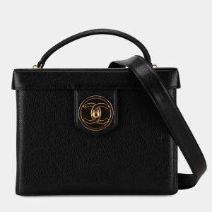 Chanel Black CC Caviar Vanity Case
