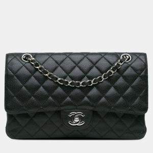 Chanel Black Medium Classic Caviar Double Flap