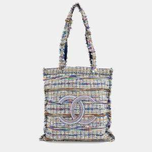 Pre Owned Chanel Multicolor Tweed tweed shoulder bag