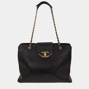 Chanel Black Lambskin Bicolore Supermodel Shoulder Bag