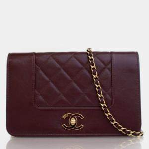 Pre Owned Chanel Calfskin Mademoiselle Wallet On Chain (WOC)