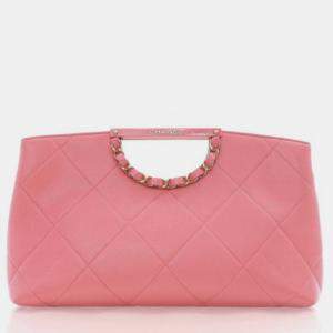 Pre Owned Chanel Caviar A Real Catch Clutch