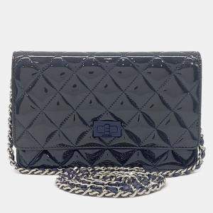 Pre Owned Chanel Patent 2.55 WOC Mini Crossbody Bag