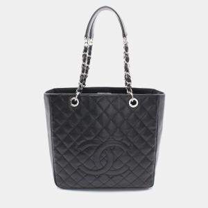 Pre Owned Chanel Matelasse Black Leather Chain Shoulder Bag 