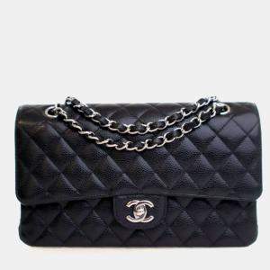 Pre Owned Chanel Medium Caviar Classic Double Flap Bag