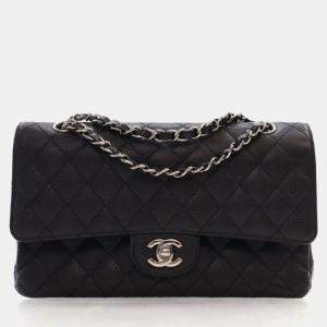 Pre Owned Chanel Medium Caviar Classic Double Flap Bag